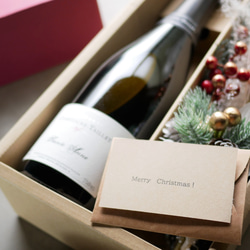 Creema限定クリスマス2022：シャンパン と クリスマスフラワーブーケ ギフト　 4枚目の画像