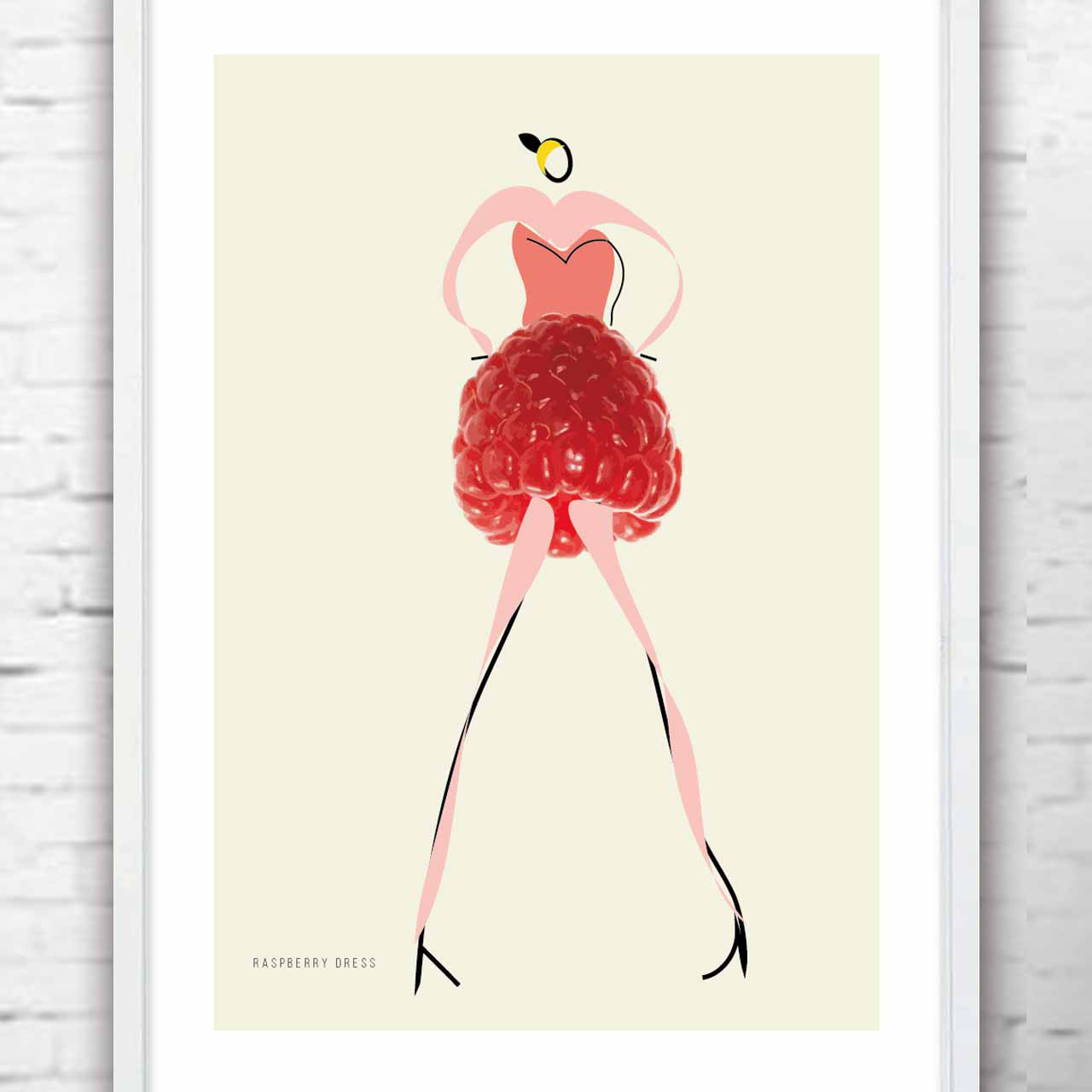 ラズベリー　送料無料　おしゃれ　イラスト　かわいい  アートポスター　ポスター  アート　857