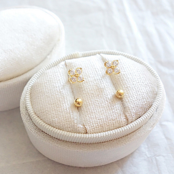 新作 シンプル 高品質 18K お洒落 大人可愛い 繊細 ネジ式