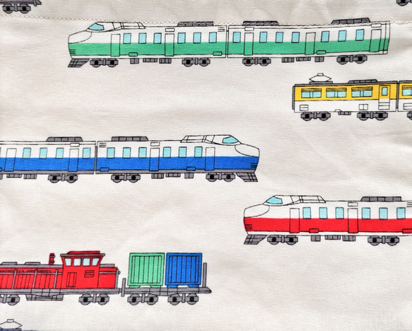 25×20   給食袋   電車　新幹線　貨物列車 4枚目の画像