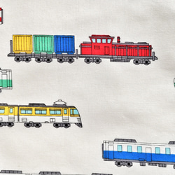 25×20   給食袋   電車　新幹線　貨物列車 7枚目の画像