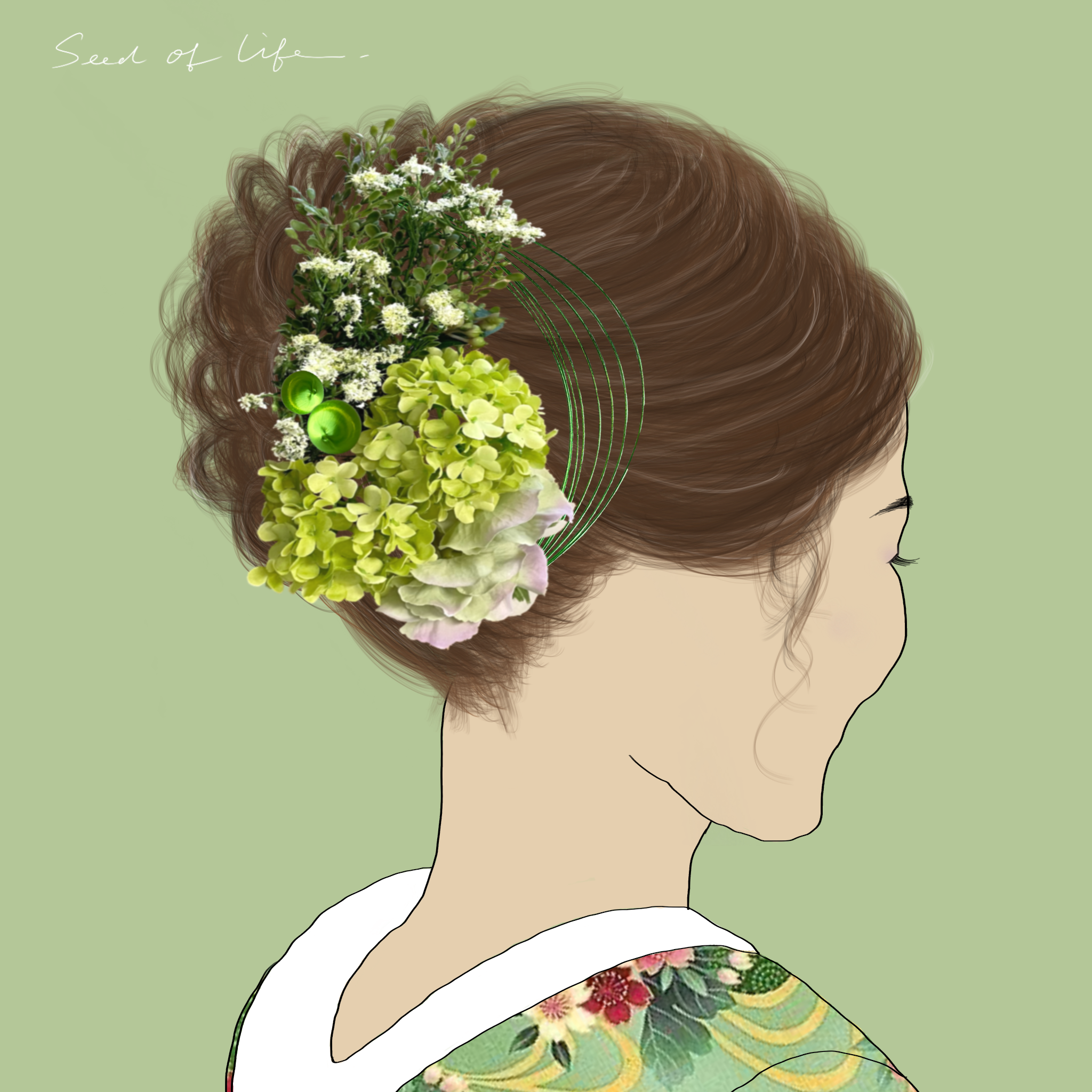 ❁和装用ヘッドドレス❁髪飾り【40907-w】