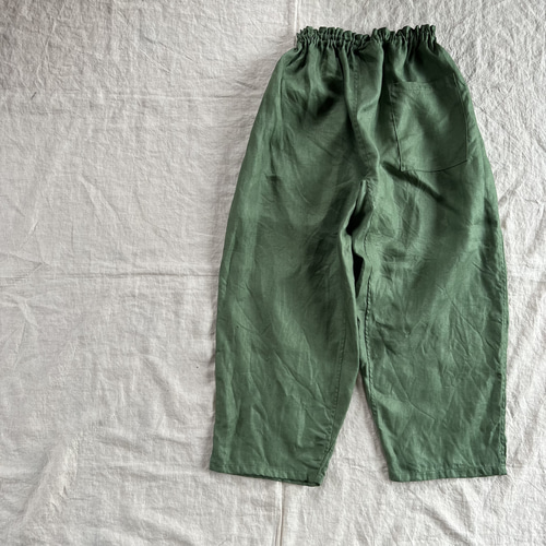 リネンのゆったりもんぺ サージ ロングパンツ nuuMonpe 通販｜Creema  