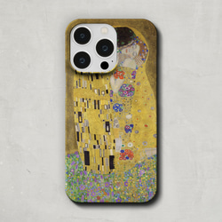 スマホケース / グスタフ・クリムト「接吻」 iPhone 全機種対応 クリムト キス 恋人 カップル 絵画 レトロ 2枚目の画像