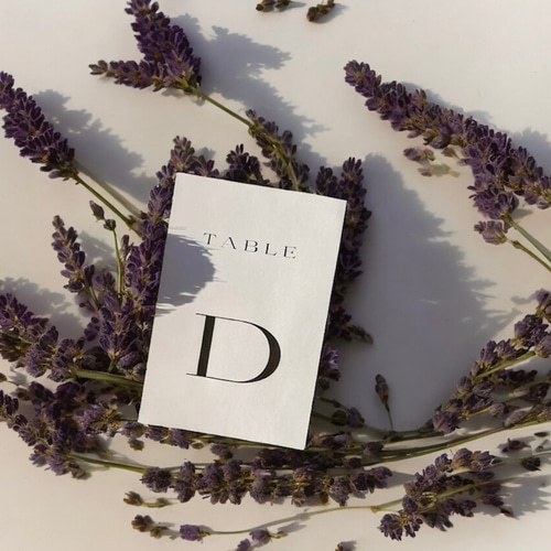 ◇テーブルナンバー 数字/アルファベット 結婚式 装飾 その他ペーパー