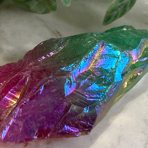七色の夢໒꒱✨　オーラ　水晶　ラフストーン　原石 七色の夢໒꒱✨ オーラ 水晶 ラフストーン 原石 天然石 東洋