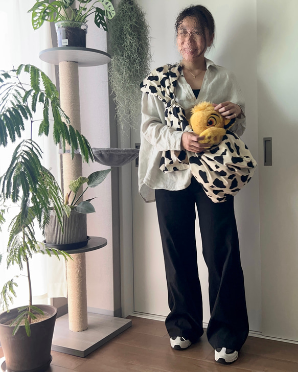 あずママさまオーダー。ペット用スリング&ショルダーバッグ【ハンドメイド】 Amazon.co.jp: 【底板付き】Lil&Fam ペットスリング 犬 抱っこ紐