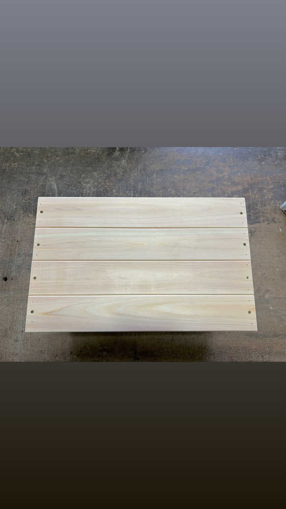 【送料無料】2個セット　国産ひのき　ウッドボックス〈大〉 8枚目の画像