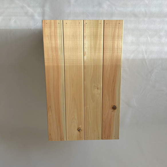 【送料無料】2個セット　国産ひのき　ウッドボックス〈大〉 7枚目の画像