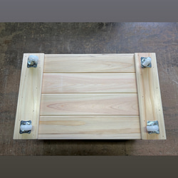 【送料無料】2個セット　国産ひのき　ウッドボックス〈大〉 9枚目の画像