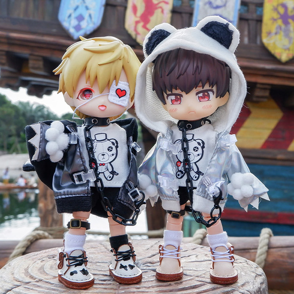 オビツ11 1/12ドール服 ドールウェア ヤンデレクマ gsc BJD OB11