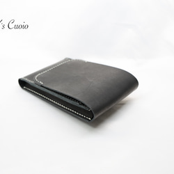 ヌメ革　ベルト通し型スマホケース縦型（ブラック色）【送料無料】 5枚目の画像