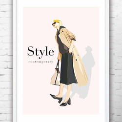 【SALE】PASTELRIB アートポスター（A4サイズ）#3564 TOWN ファッション 送料無料 ポスター アート アートポスター