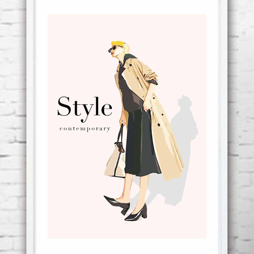 A4】PASTELRIB アートポスター（A4サイズ）Seven two 美術品