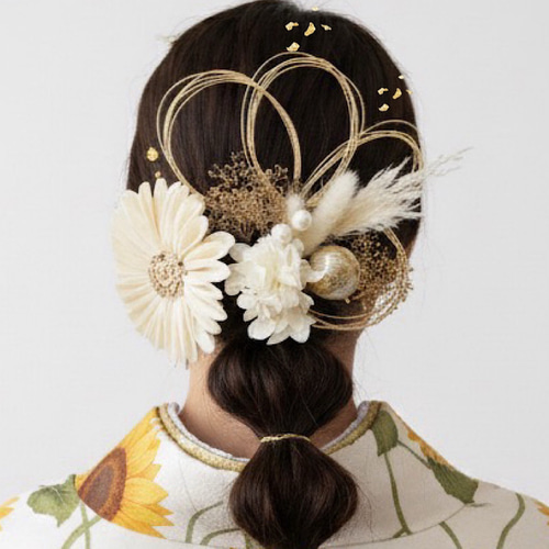 成人式 髪飾り 成人式髪飾り ひまわり髪飾り 向日葵 ヒマワリ ひまわり