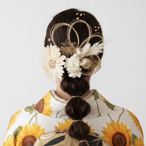 成人式 髪飾り 成人式髪飾り ひまわり髪飾り 向日葵 ヒマワリ ひまわり