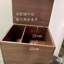 miwa様オーダーページ　蓋付本箱・コンセント収納ボックス2点セット 5枚目の画像