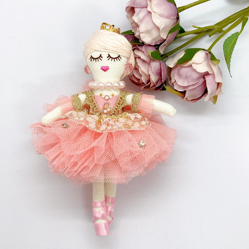 ルルベちゃん バレエ ピンクチュチュ （金平糖の精） バッグチャーム