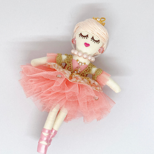 ルルベちゃん バレエ ピンクチュチュ （金平糖の精） バッグチャーム