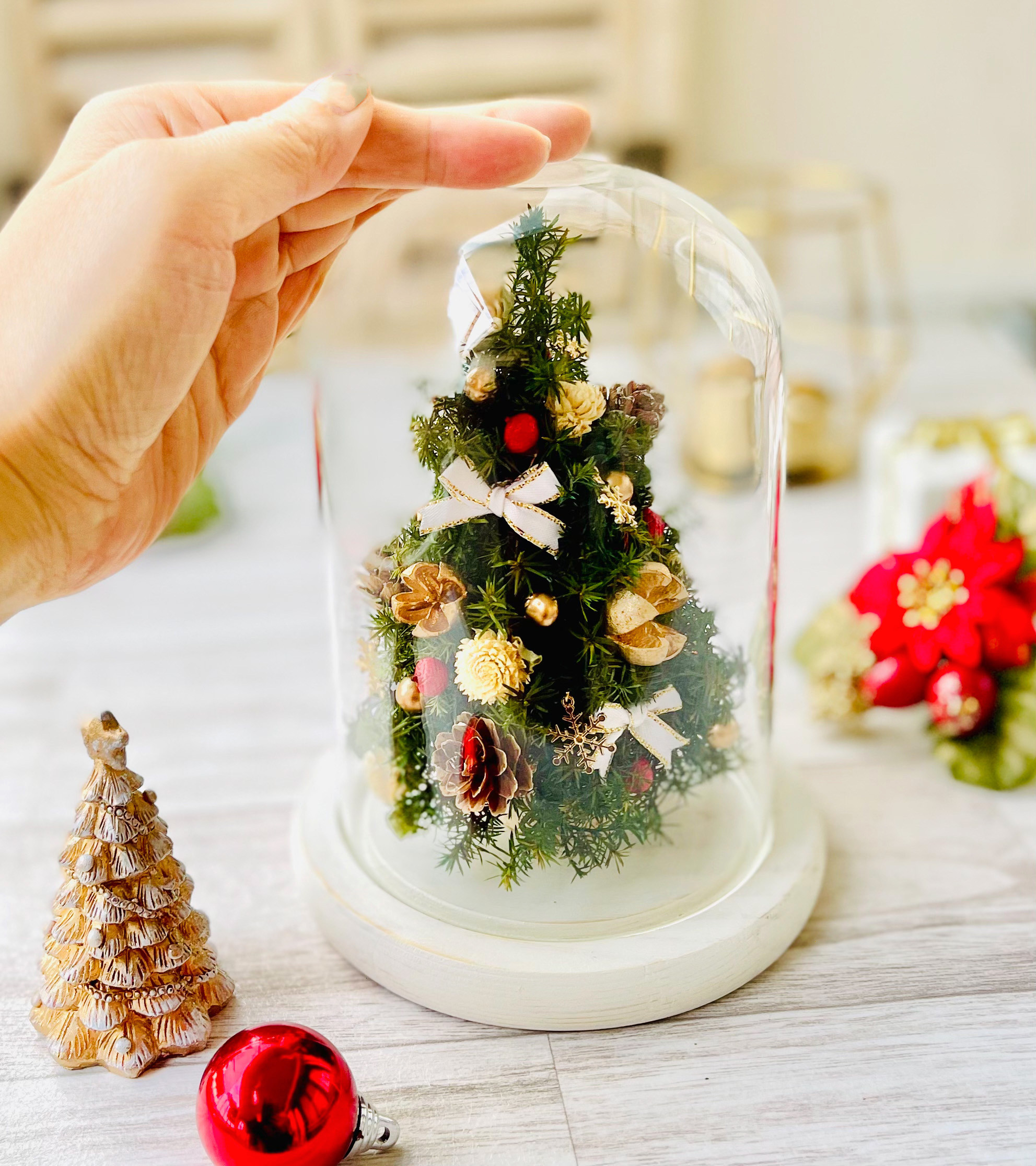 ドームガラスのミニツリー ハーバリウム・植物標本 Fullfleur 通販