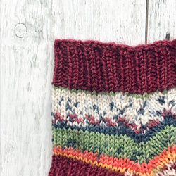 あったかい　オパール毛糸の手編み靴下・ギザギザ模様 5枚目の画像