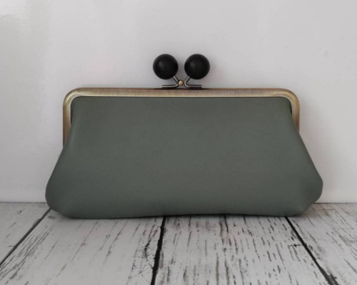 メンズ レディース 兼用 新品未使用 長財布 ハンドメイド 親子がま口