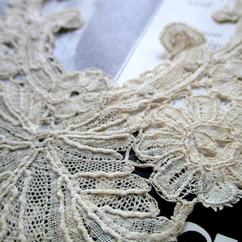 ♥*19世紀末 アンティークレース ベルギー Douchesse Lace デュシェス
