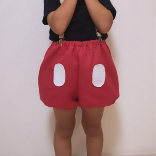 白 しっぽ付きかぼちゃパンツ .+*:゜+。.☆ 子供服 mkmi*.+ﾟ 通販  