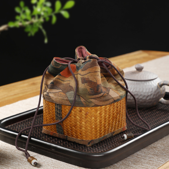 手編み竹器】竹か茶碗収納袋 茶碗・めし碗 BamBoo 通販 14882245