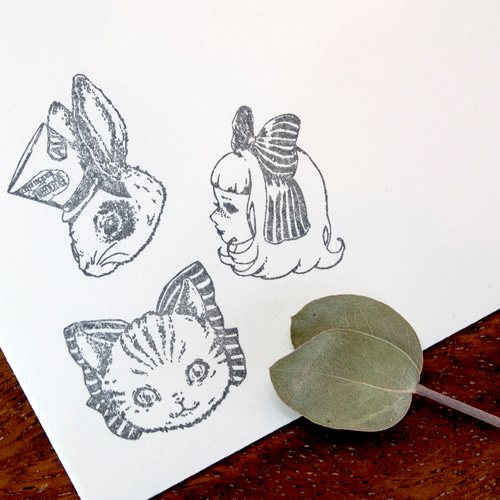 不思議の国のアリス アリス」スタンプ はんこ ハンコ