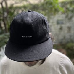 fear&desire washi-twill  cap w/ mini logo embroidery F 1枚目の画像