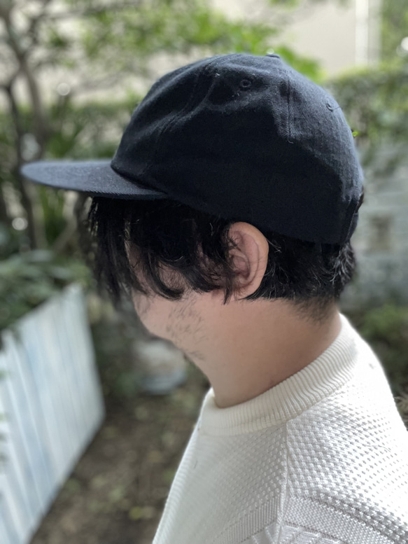 fear&desire washi-twill  cap w/ mini logo embroidery F 3枚目の画像