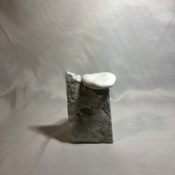 【笏谷石×粘土】stone objet《アクセサリー置き》《オブジェ》 4枚目の画像