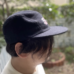 fear&desire wool 5panel  cap w/embroidery F 3枚目の画像