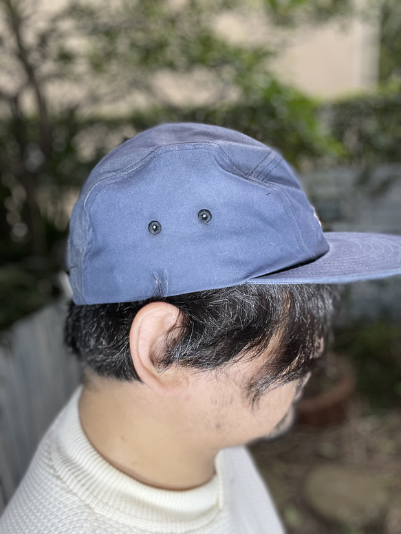 fear&desire t/c chambray  5panel cap w/embroidery F 2枚目の画像