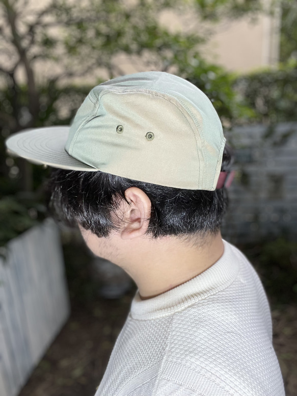 fear&desire t/c chambray  5panel cap w/embroidery F 3枚目の画像