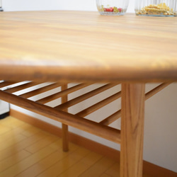 カフェテーブル　半月　ダイニングテーブル　オシャレテーブル　テーブル 3枚目の画像