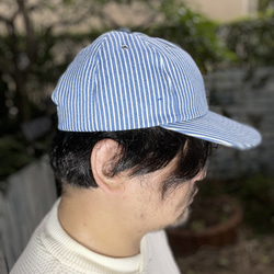 fear&desire stripe denim cap F 2枚目の画像