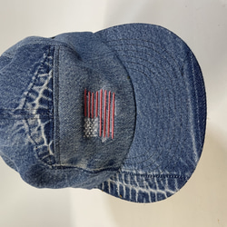 fear&desire denim 5panel cap w/embroidery F 5枚目の画像