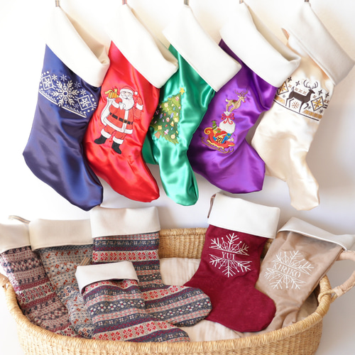 レア】ビンテージ ラングラー クリスマスソックス インテリア 刺繍