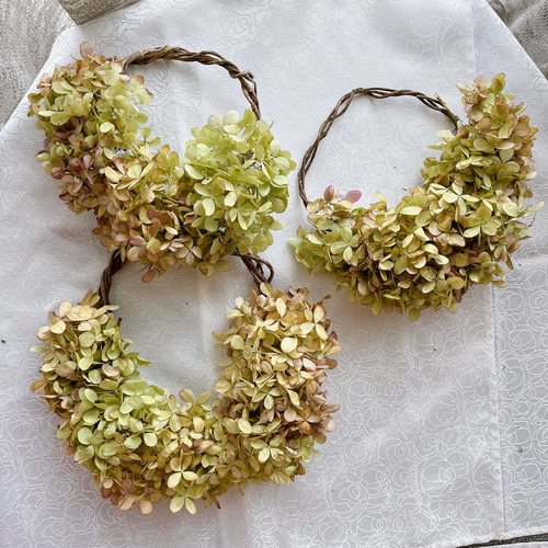 送料無料》アナベルのナチュラル・ハーフリース Sサイズ 紫陽花 秋色  