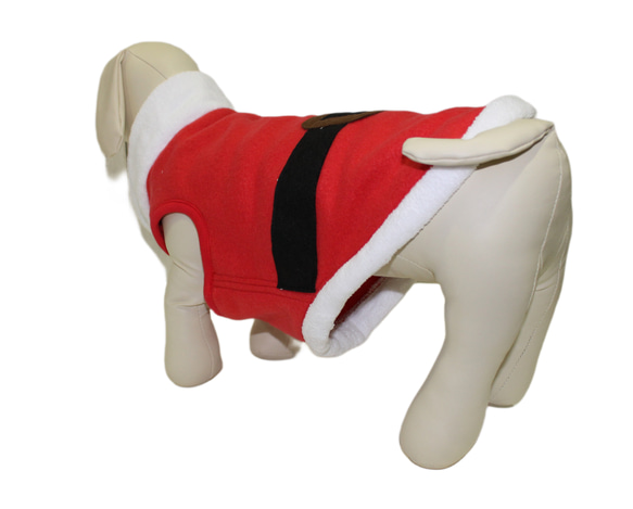 犬服 ペット服  冬 フリース クリスマス サンタ イタグレ コーギーフレブル ミニピン ダックス 中型犬 小型犬 4枚目の画像