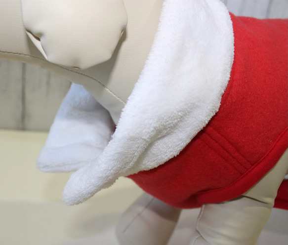 犬服 ペット服  冬 フリース クリスマス サンタ イタグレ コーギーフレブル ミニピン ダックス 中型犬 小型犬 11枚目の画像