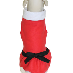 犬服 ペット服  冬 フリース クリスマス サンタ スカート イタグレ コーギーフレブル ダックス 中型犬 小型犬 冬服 7枚目の画像