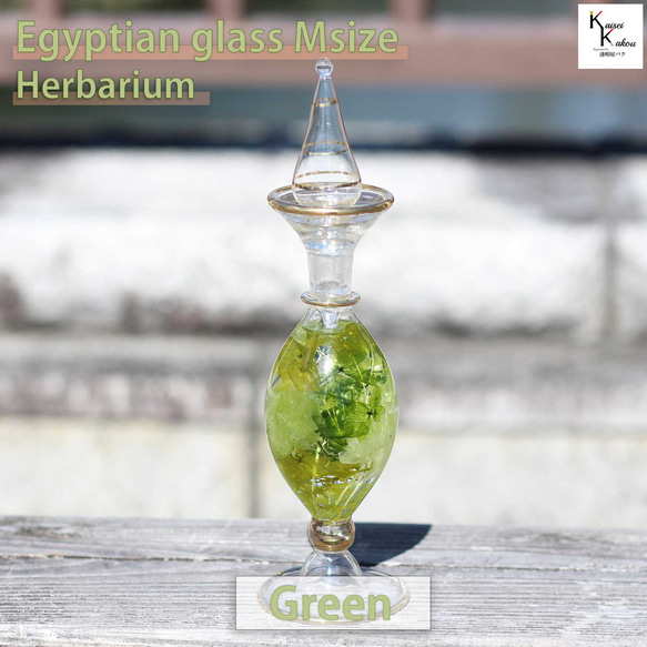 《植物標本室M號綠色》成品玻璃罐瓶花材永生花鮮花禮物禮物 第1張的照片