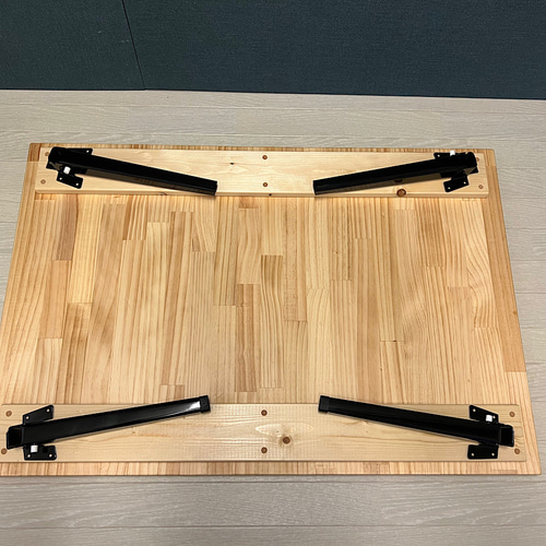 送料無料】 ローテーブル 長方形 90cm 60cm パイン 縦柄 折りたたみ脚  