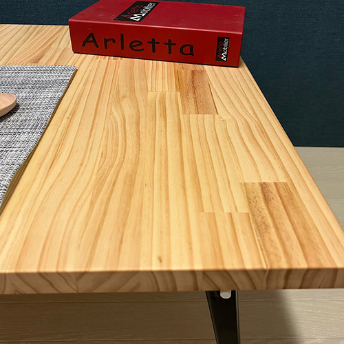 送料無料】 ローテーブル 長方形 90cm 60cm パイン 縦柄 折りたたみ脚  