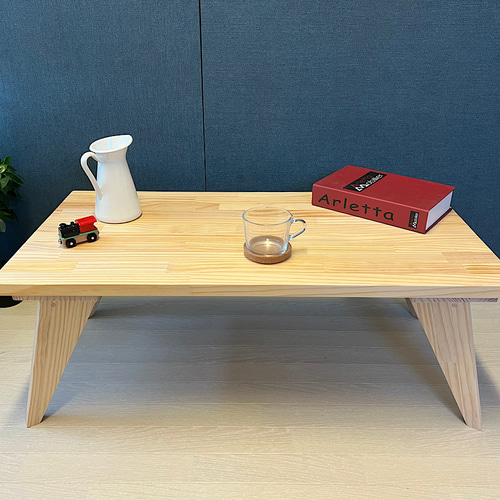 送料無料】 ローテーブル 長方形 90cm 45cm パイン ナチュラル 木製脚 