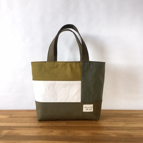 ☆帆布×デニム☆トートバッグ❥ハンドメイド❥ トートバッグ N