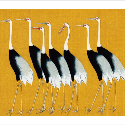 尾形光琳、鶴、和モダンだけじゃない、応用が利く和柄ポスター